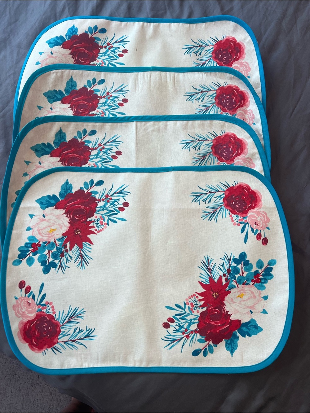 The Pioneer Woman Wishful Winter Reversible Placemats Set of 4